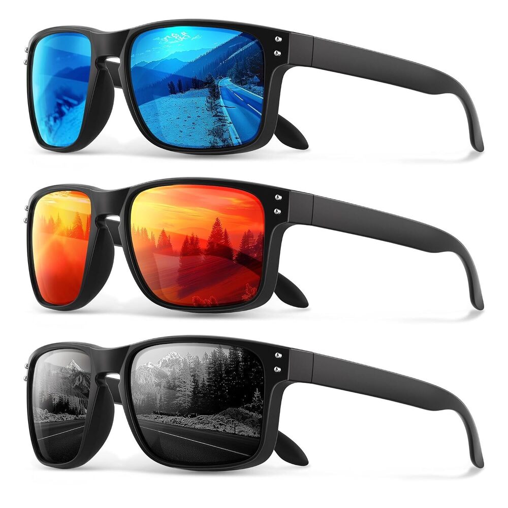 Polarized Sunglasses for Men Women - Classic Sport Sun Glasses for